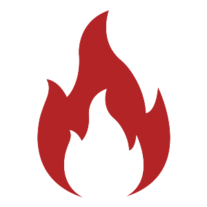 Fire damage flame icon